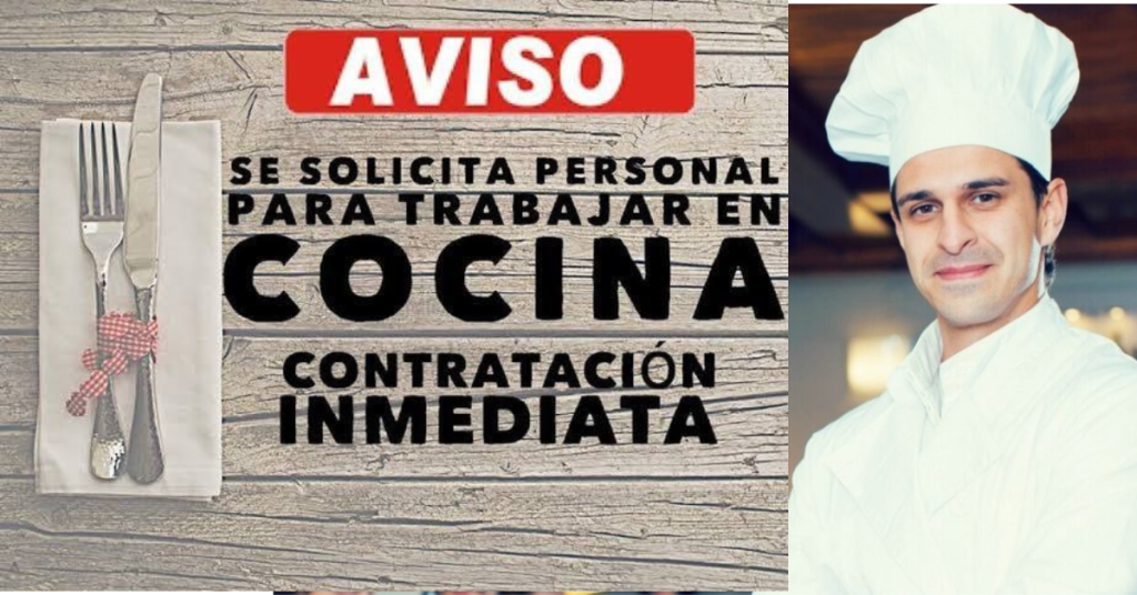 SE OFRECE PUESTOS DE TRABAJO EN COCINA | LA MEJOR OPCIÓN PARA CRECER
