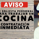 SE OFRECE PUESTOS DE TRABAJO EN COCINA | LA MEJOR OPCIÓN PARA CRECER